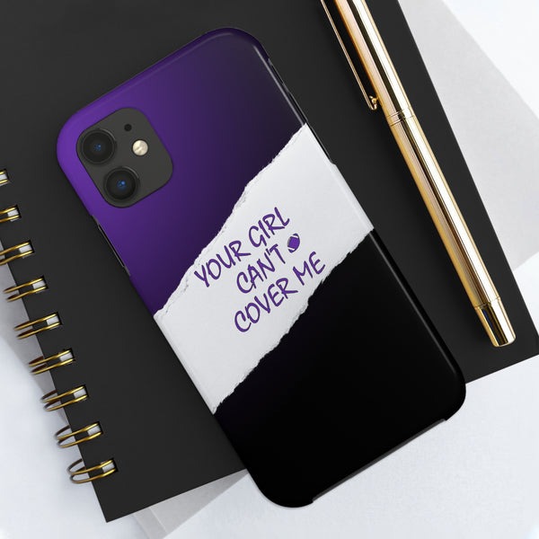 YGCCM Purple & Black iPhone Case