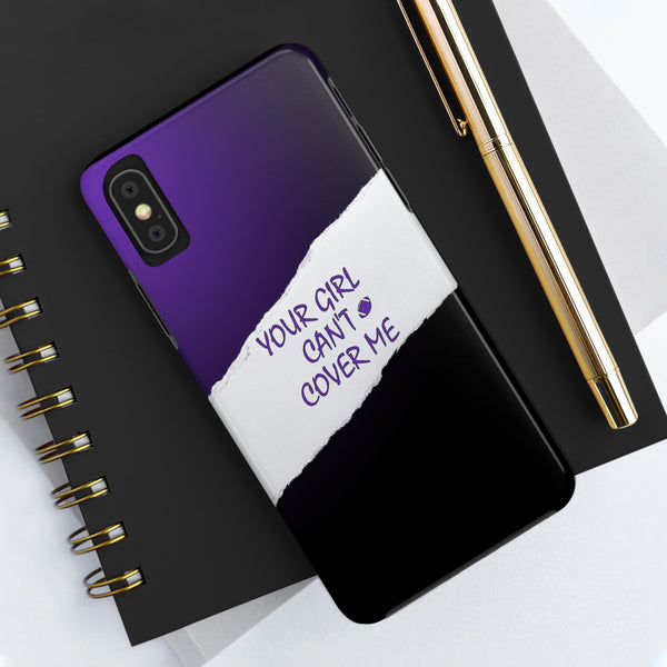 YGCCM Purple & Black iPhone Case