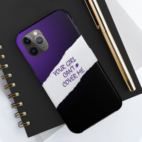 YGCCM Purple & Black iPhone Case