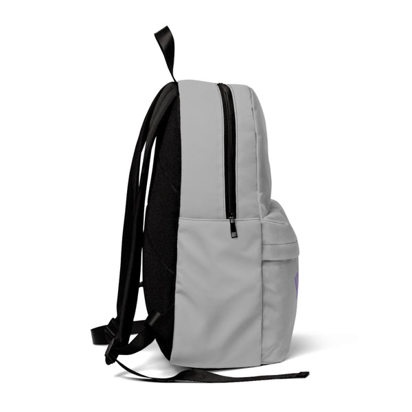 Grey & Purple Backpack